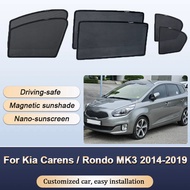 Sun Shades For Kia Carens Rondo MK3 RP 2014-2019 Sunshades Magnetic Heat insulation Mesh Window Curt