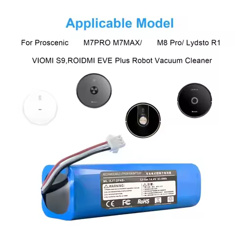 14.4V Original new Li-ion Battery For Lydsto R1,Roidmi Eve Plus ,VIOMI S9 Proscenic M7 MAX, M7 Pro,M