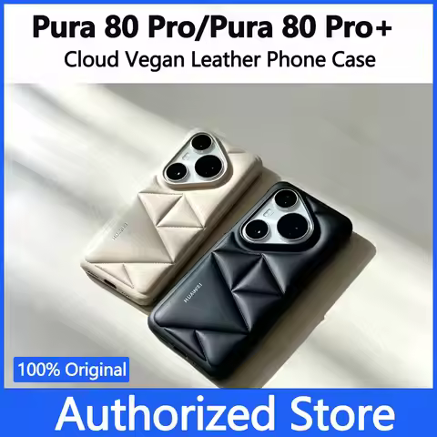 Original For Huawei Pura 80 Pro+ Pura 80 Pro Cloud Vegan Leather Phone Case For Huawei Original Hand