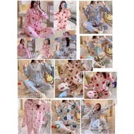 nighties PAJAMA SLEEPWEAR sleepwear terno pajama longsleeves sleepwear pajama set for women’s /cotto