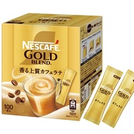 Nescafe Stick Gold Blend Stick Coffee 100P (7g/P),Box,Cafe Latte,Individually Wrapped