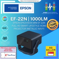 Epson EpiqVision Mini EF-22N Full HD Smart Lifestyle Home Projector (Metallic Navy)