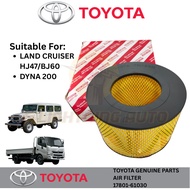 (17801-61030) AIR FILTER TOYOTA LAND CRUISER HJ47 , BJ60 , LC80 , FZJ80 , DYNA 200