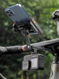 Aluminum Alloy Bicycle Phone Holder For Road And Mountain Bikes - Integrated Handlebar Design, 360° 