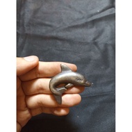 Dolphin Pattern Brass Cabinet Drawer Pull Knob