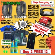 🇲🇾 Free Gifts + RM30 OFF 🔥 Timsun Tayar Motor TS689 17inch Tahun2023(Tubeless) 180/55x17 160/60x17 110/70x17 120/70x17