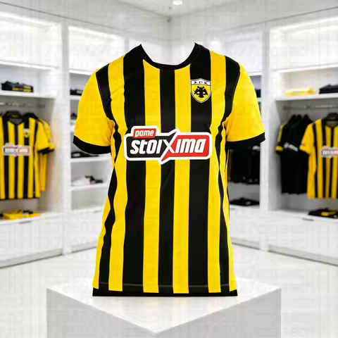New AEK Athens Football Jersey T-shirt Greece Adult Men's Football Sports T-shirt Kids Special Jerse