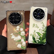 Lily of The Valley Clear Four-Corners Phone Case For Realme Note 80 70 70T 60 60X 50 8i 7i 8 7 6 5 3