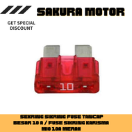 Sekring Sikring Fuse Tancap Besar 10 A / Fuse Sikring Karisma Mio 10A MERAH