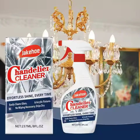 1/2PCS Dust Remover Spray Chandelier Strong Cleaning Power Spray No Wipe Crystals Chandelier Light F