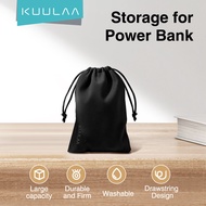 KUULAA 8.5x13.5 cm Soft Storage Bag for Power Bank USB Charger Soft Pouch Case for Powerbank External Battery Mobile
