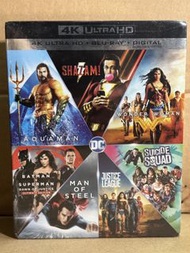全新現貨，未開封  美國版, DC 7 Film (除咗神奇女俠冇中文字幕,其餘六套都有中文字幕) 4K UHD + Blu Ray Batman VS Superman Aquaman ,  Won