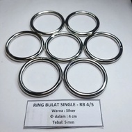 RB4/5 - Round O-ShapedRing Dd 4cm Thickness 5mm Nickel Silver