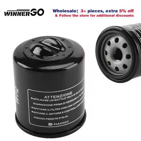 Motorcycle Oil Filter Gas Fuel For Piaggio Vespa LX S ET4 GTS GTV 50 125 150 180 200 250 300 300i 35