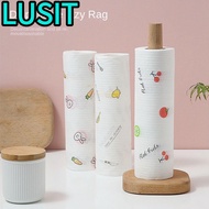 LUSIT 1Roll/400Sheets Disposable Lazy Cleaning Rags, Thickened Degreased One-Time Dishcloth,  Reusab