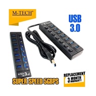 USB HUB 3.0 7 ports by DIGIGEAR HIGH SPEED 1.2 meters CAD.11Jn23в