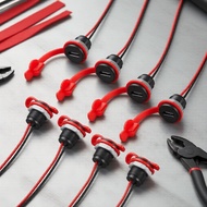 5/8pcs Type-C Female 2-Pin Waterproof USB-C Charging Port Socket, 3A Charger Plug