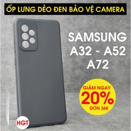 Samsung A32 - A52 - A72 Case Black and Tempered Glass