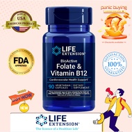 Life Extension BioActive Folate & Vitamin B12 90 Vegetarian Capsules B12 Supplement