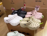 🐊 現貨 Crocs經典厚底雲朵款拖鞋 黑/白/粉紅色