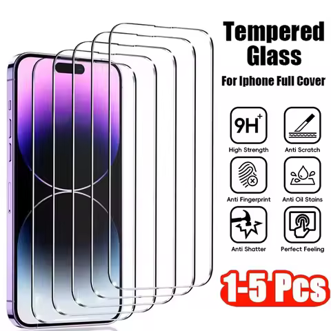 Tempered Glass for iPhone 17 15 16 14 13 12 11 pro max screen protector for iphone 17 pro max for ip