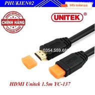 Genuine high-quality Unitek HDMI cable 2.0 1.5m long Y-C137M Full HD 1080P standard 1.4 supports gen