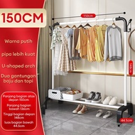 LG Stand Hanger Single Besi Gantungan Baju Berdiri Rak Baju Stand Hanger Rak Gantungan Baju Aestheti