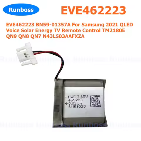 215mAh Battery 462223 BN59-01357A For Samsung 2021 QLED Voice Solar Energy TV Remote Control TM2180E