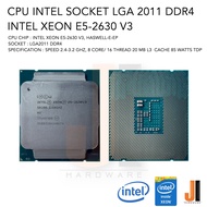 CPU Intel Xeon E5-2630 V3 8 Core/ 16 Thread 2.4-3.2 Ghz 20 MB L3 Cache 85 Watts TDP No Fan Socket LGA 2011 DDR4 (สินค้ามือสองสภาพดีมีการรับประกัน)