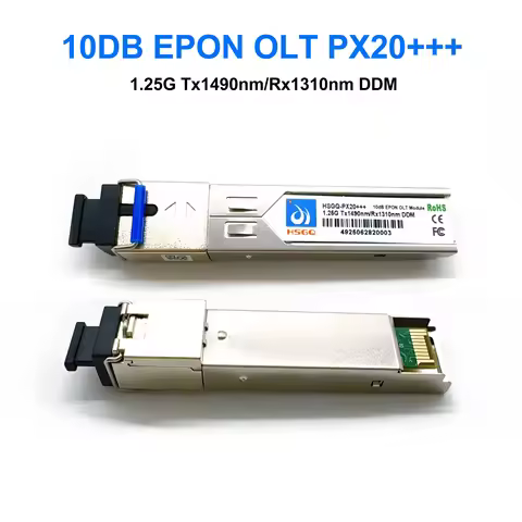 SFP 10dB Optical Fiber Module 1.25G EPON OLT PX20+++ SFP Tx1490/Rx1310nm SFP EPON OLT OpticModules 1