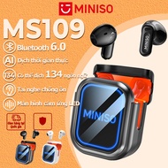 MINISO MS109 Ai Translate Earphone Smart Touch LED Screen Bluetooth 6.0 Headphones AI Translation He