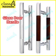 ClassAHW Stainless Steel Glass Wooden Wood Large Door Handle Set Entrance Pemegang Pintu Besar Kaca 