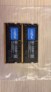 2x Crucial DDR5 4800 16GB Laptop RAM