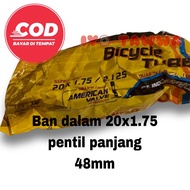 Bicycle inner tube 20x1.75 long valve