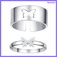 🏠 2Pcs Animal Ring for Women Adjustable Copper Finger Ring Silver Chic Decor