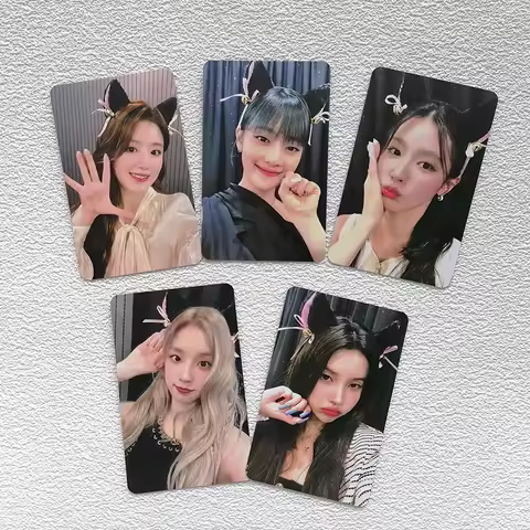5Pcs/Set KPOP (G)I-DLE I am FREE-TY World Tour Concert Double-Sided Photocards YUQI MIYEON Cute Self