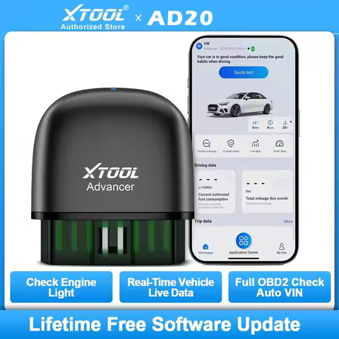 XTOOL Advancer AD20 Mini Bluetooth 5.0 OBD2 Scanner Full obd2 Functions Car Diagnostic Scan Tool Rea