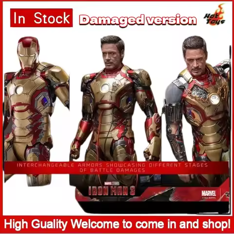 Damaged Version Hot Toys Ht 1/6 Iron Man Mms759d Mk42 2.0 Luxury Special Edition Desktop Ornament Ch