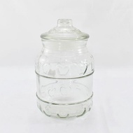 Round Jar With Glass Lid 7.5 Pounds T4L Capacity 4 Liters