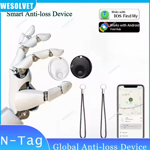 Smart Tracker Tag For Google Or For Apple's Works with Find Hub/ My Anti-lost Tags for Keys Wallets 