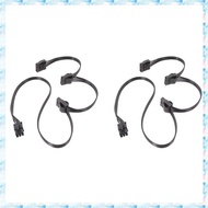 [R Q M U] 2X PCIe 6Pin Male to 3 IDE Power Supply Cable for  X-1050XM2 X-1250XM2 X-Series - X-650 KM