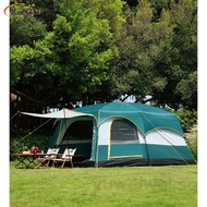 Full Series Tent Thickened Outdoor 2-bedroom One Hall Sunscreen Waterproof 3-12 Person Camping Tent 