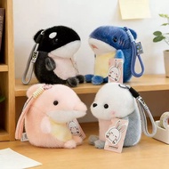 Bag Charm Plush Orca Dolphin Seal Whale Keychain Heavyweight Ocean Animal Cute Pendant Gif