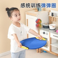 Kindergarten spring hoop early education sensory t 幼儿园弹弹圈早教感统训练抛接儿童户外游戏飞盘托盘拍益智玩具KS423