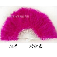 Fan Factory Direct Sales Fan Performance Large Fan Stage Feather Down Adult Factory Chicken Feather 