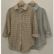 Three B’s- Oversized Checked Blouse