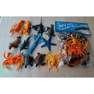 Ocean World Sea Animal Rubber Sea Animal Figures for Children Sea Animal Toys