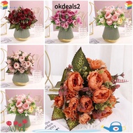 DEALSHOP Artificial Flowers Wedding Florals Bouquet Imitation Silk Flower
