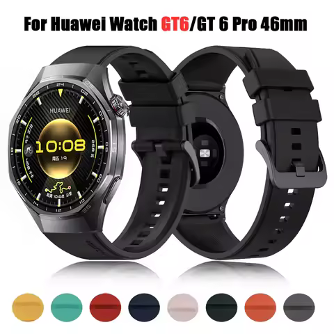 Silicone Strap For Huawei Watch GT 6 46mm Smart Watch Band For Huawei GT6 GT6Pro GT5 GT5Pro GT4 GT3
