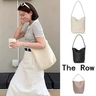 2024 U.S. A New The Row ใหม่ Row หนังวัวความจุขนาดใหญ่ Cowhide Tote แฟชั่นไหล่เดียวถังน้ำพรีเมี่ยม C